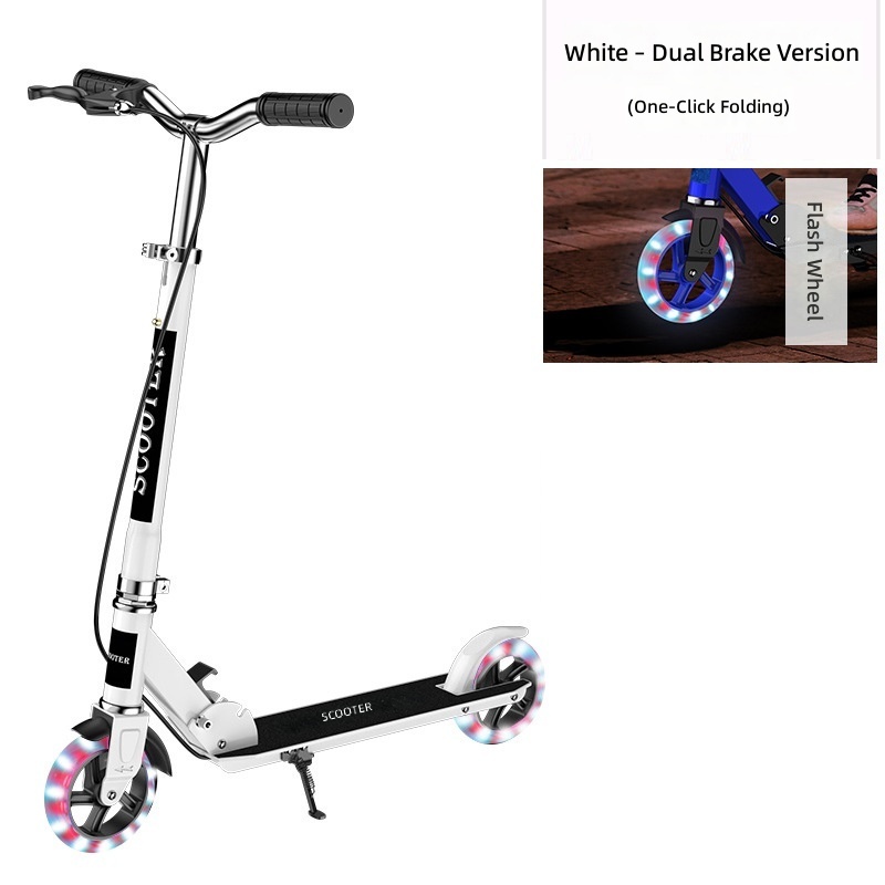Freno doppio bianco con luce