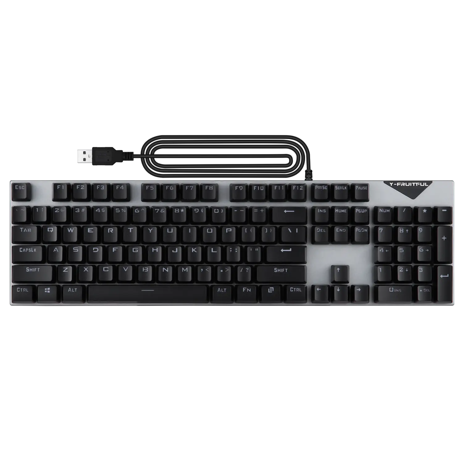 K137 keyboard game berkabel, keyboard mekanik game esports cahaya RGB sumbu biru sumbu merah