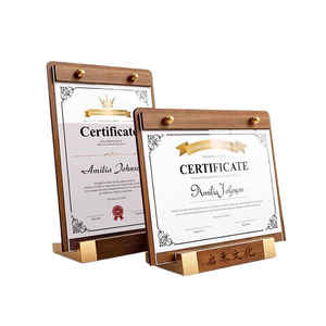 Maßgefertigter Werbe-Acryl-Menüständer Fast-Food-Menü-Display Schlanker Hotel-A3/A4-Holzsockel Restaurant-Posterständer - Product Image 3