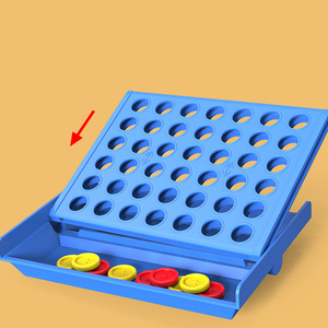 4列のゲームクラシックな脳トレーニングプラスチックボードゲームは、家族の子供と大人のための4列のセット戦略ゲームを接続します