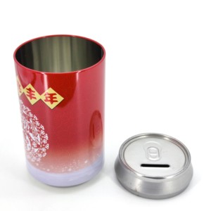 卸売りOEM & ODM丸型ブリキ缶リサイクル可能金属コイン収納容器開放型ブリキボックス - Product Image 2