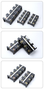 Bloque de terminales de alimentación de alta corriente de cobre de 400A Tira de cableado de caja de distribución fija de 3 bits - Product Image 6