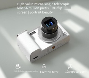 Factory Direct 12x Optical Zoom 56MP Professional Digital <strong>Camera</strong> 4K Video Mini Kids Appareil Photo Take Photos Used CCD - Product Image 3