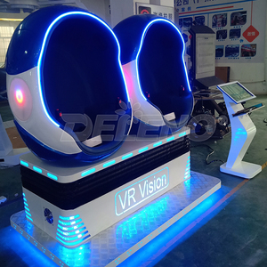 最新のスリリングローラーコースター取り外し3d 4d <span class=keywords><strong>5d</strong></span>シネマ<span class=keywords><strong>2</strong></span>席9DVRエッグチェアコマーシャル360ガラスフリーローテーション