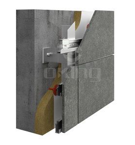 Sistema di rivestimento della facciata in pietra di marmo in lega di alluminio la staffa di tipo C di tipo L è regolabile - Product Image 4