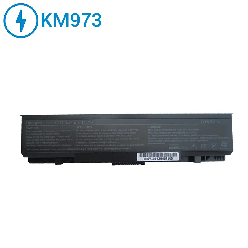 KM973 RM791 PW824 OEM batterie d'ordinateur portable pour Dell Studio 1735 1736 1737 batterie rechargeable pour ordinateur portable