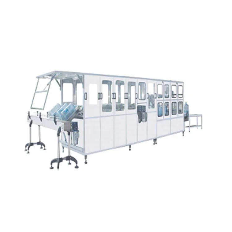 Máquina de linha de produção semiautomática de água mineral 300BPH A a Z de 5 galões
