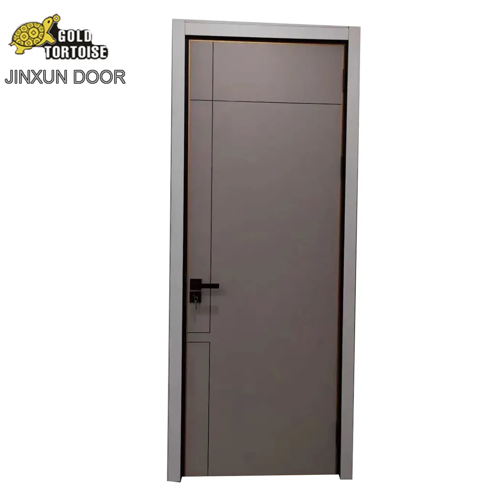 JINXUN การออกแบบใหม่ WPC ประตูพีวีซีสำหรับห้องน้ำประตูกันน้ำ