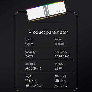 Ram RGB 32GB (16GX2) ชุดหน่วยความจำ Ram Ddr4,3200Mhz Ram 32GB X.M.P สำหรับเกมพีซีเดสก์ท็อปกรณีระบายความร้อนด้วยน้ำการซิงโครไนซ์แสงสว่าง - Product Image 2
