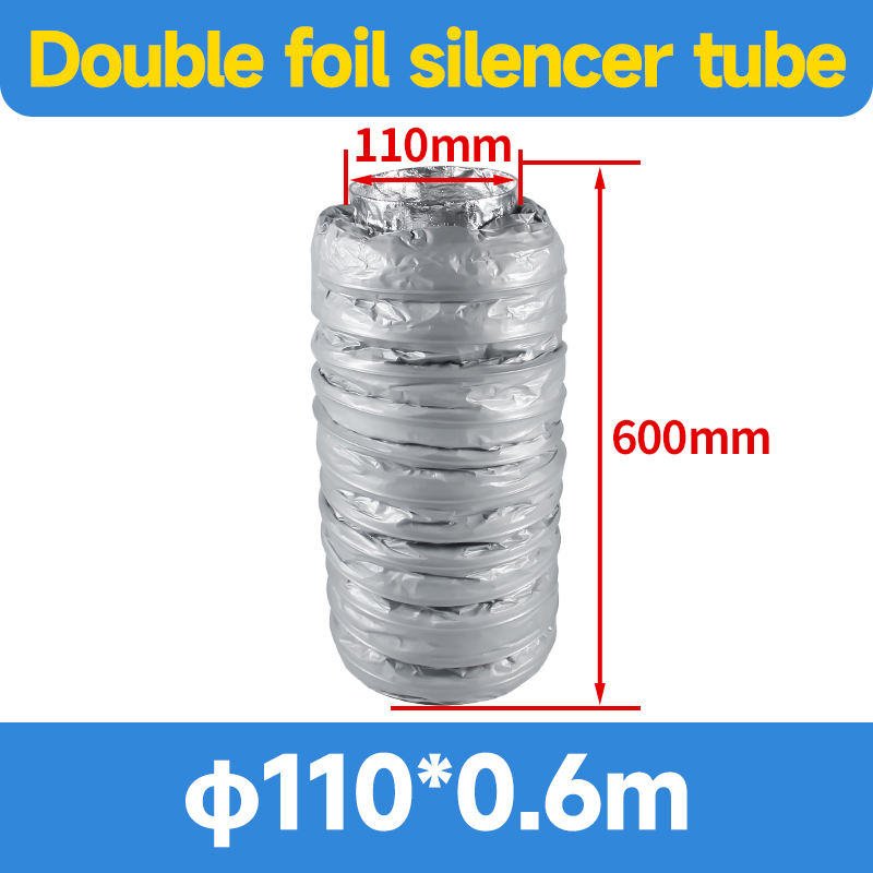 Double foil silencer tube