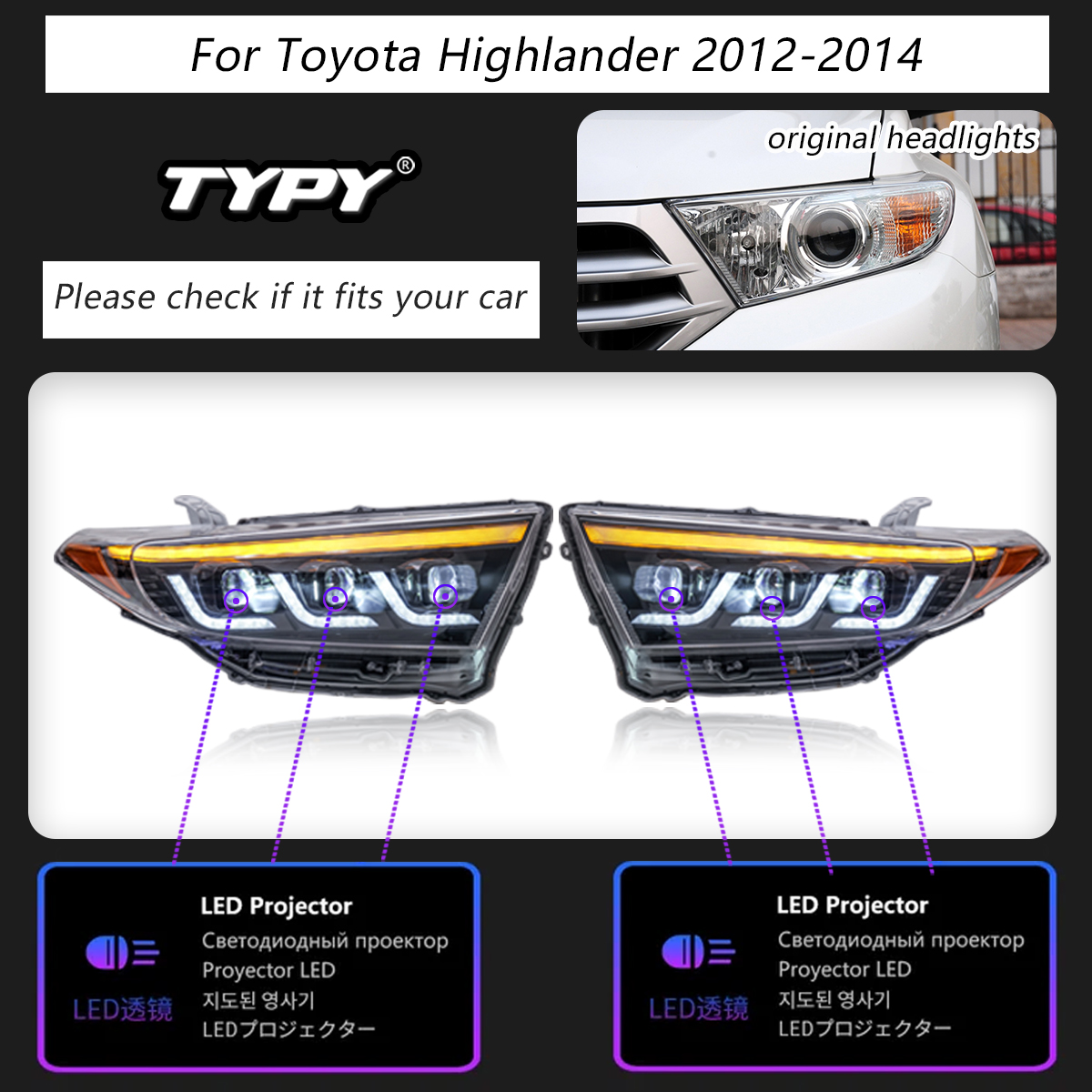 For Toyota highlander