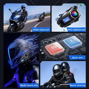 Nuevo producto jinetes conectar intercomunicador casco motocicleta intercomunicador motocicleta conjunto intercomunicador motocicleta Altavoz Bluetooth - Product Image 4