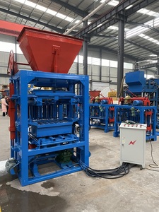 tunesien qt4-24 ineinandergreifende hohle blockmaschine maschinen zement beton boden ineinandergreifende ziegel herstellungsmaschine preis zum verkauf - Product Image 3
