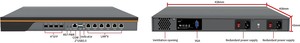 1U Pfsense Ready Network Security Rack Mount Computadora 12th Intel H610 LGA1700 Core 6 * LAN 4 * SFP VPN Firewall Server DDR4 - Product Image 3