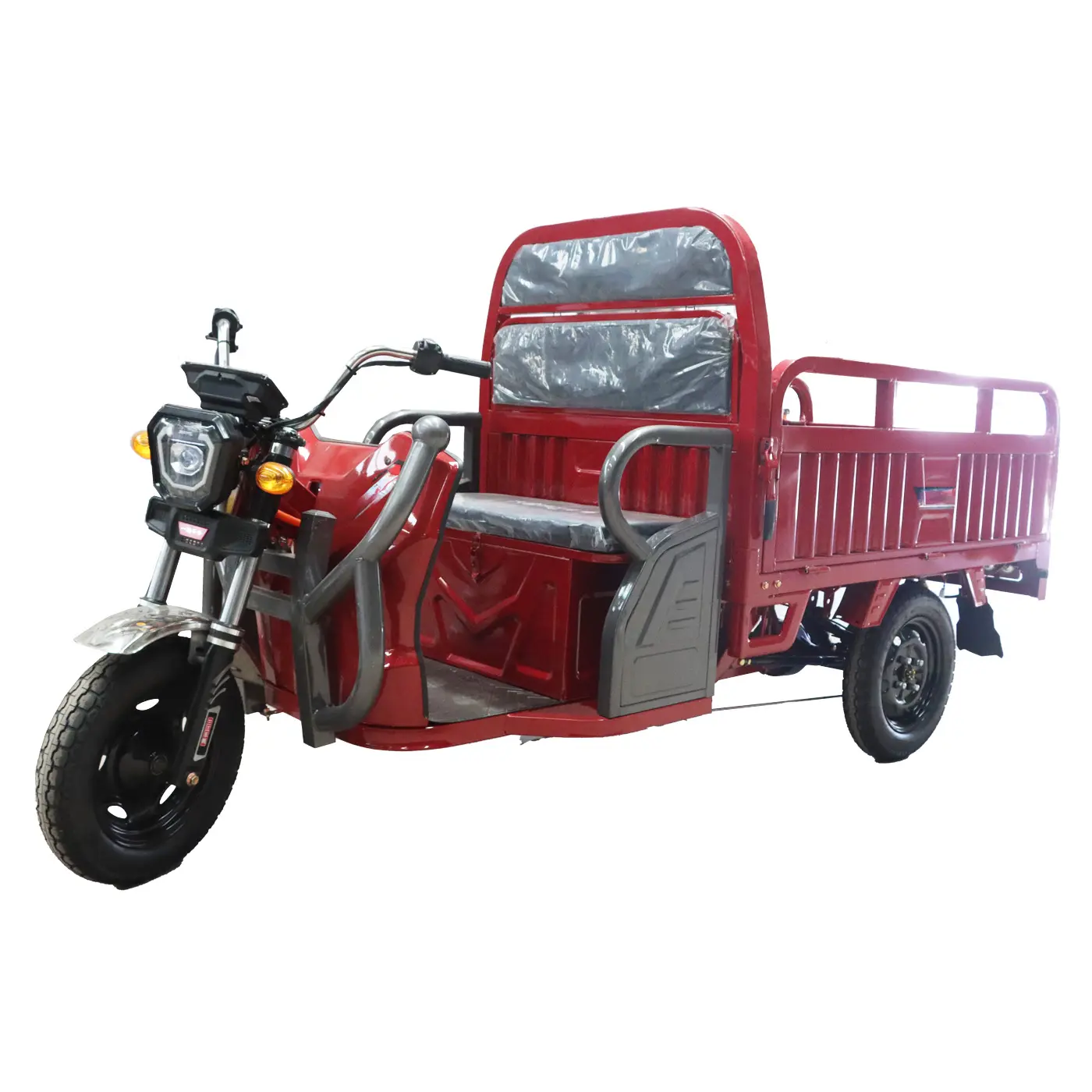 Hot 60V open high-quality large cargo basket electric freight tricycle, easy to operate, suitable for the elderly