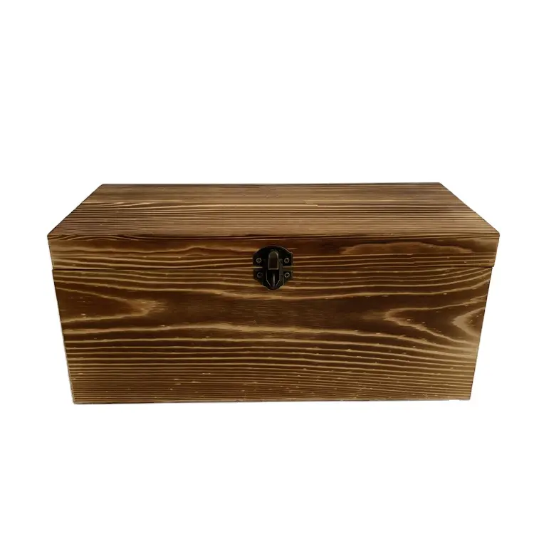 Caixa de madeira barata personalizada de fábrica para embalagem de vinho