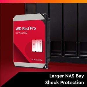 WD Red Pro 18TB NAS ฮาร์ดไดรฟ์ภายในสำหรับเซิร์ฟเวอร์แล็ปท็อปและเดสก์ท็อป7200 RPM SATA 6กิกะไบต์/วินาที512 MB แคช SATA 3.0 SSD อินเตอร์เฟซ M2 - Product Image 3