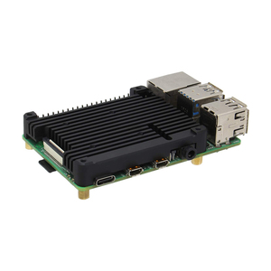 Алюминиевый 11 мм встроенный радиатор для Raspberry Pi 4, комплект радиатора с вентилятором Pi 4, плата расширения с поддержкой удлинителя POE