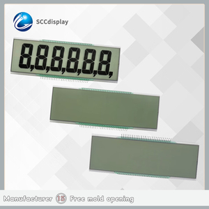 Großhandel von Herstellern Produkte benutzer definierte LCD-Anzeige 7 Segment HTN grau Positive 3.0V Segment LCD-Ziffern anzeige module - Product Image 4