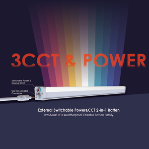 5FT ไฟ CB สลับได้ CCT พลังงานสูง54W ทันสมัย IP65รางเส้นตรงเชื่อมกันสามชั้น A16ให้แสงสว่าง - Product Image 2