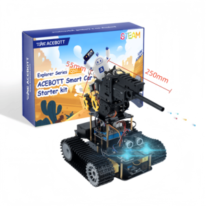 ACEBOTT 4WD macchina fotografica di ripresa serbatoio Robot intelligente auto Starter Kit Maker educazione AI programmazione per Arduino Robotics Kit - Product Image 1