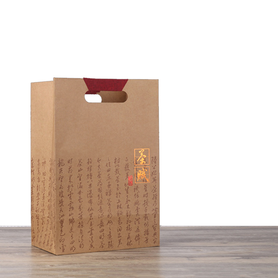Couleur Marron 1pcs Sac en papier 24x14.7x36cm