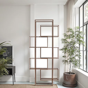 Hiện đại tối giản kim loại kệ sách sáng tạo đứng lưu trữ Giá hiển thị cho phòng ngủ phòng học thanh lịch đứng tủ - Product Image 2