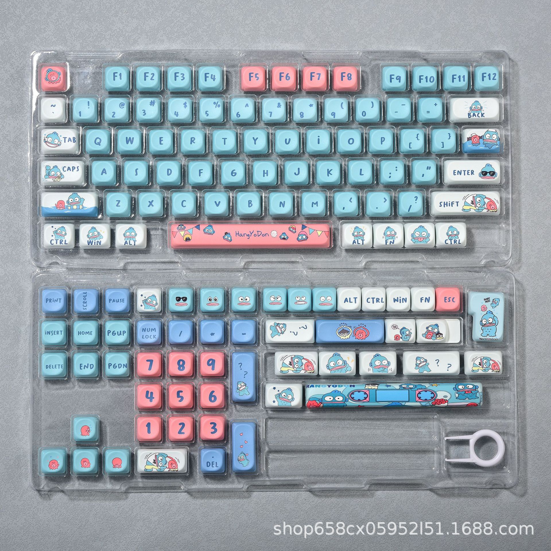 Ugly fish theme keycap-english version