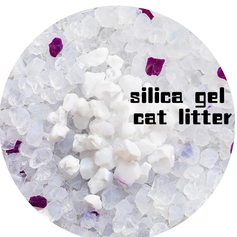 OEM ODM fabbrica di Gel di silice lettiera per gatti all'ingrosso 100% assorbimento Scoop via lettiera per gatti bassa polvere di cristallo lettiera per gatti prezzo più basso