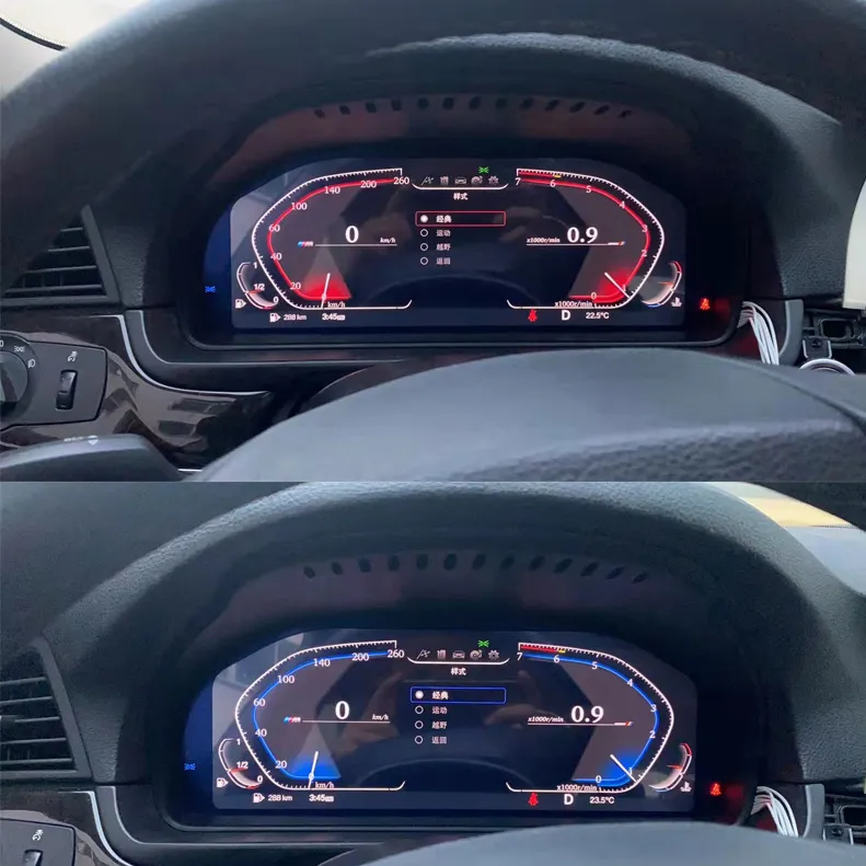 Tak ve çalıştır sanal kokpit BMW 5 serisi F10 F11 X3 F25 X5 F15 dijital hız küme ekran pano metre