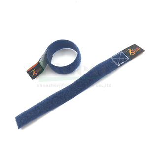 Bunte Kabelbinder mit Klett verschluss und Logo-Etikett Kabel bänder mit Zug lasche