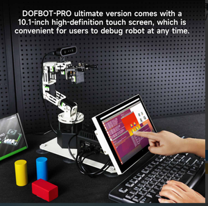 DOFBOT Pro 3D profondo braccio robotico per Jetson NANO Orin NANO NX SUPER con ROS Python 6DOF Joint Touch Screen AI Learning - Product Image 5