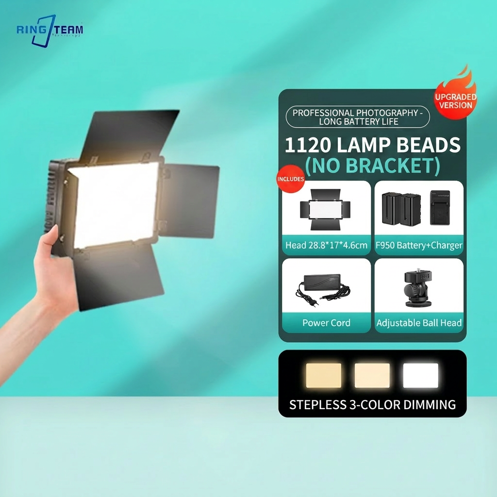 Noir : LED-800 (Batterie 6600mAh)