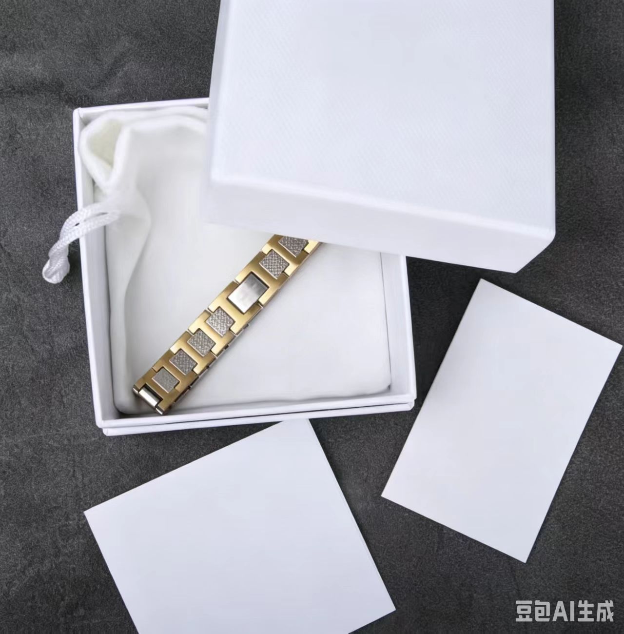 Okp-01 gold and silver + box-box-cloth bag-card-adjuster