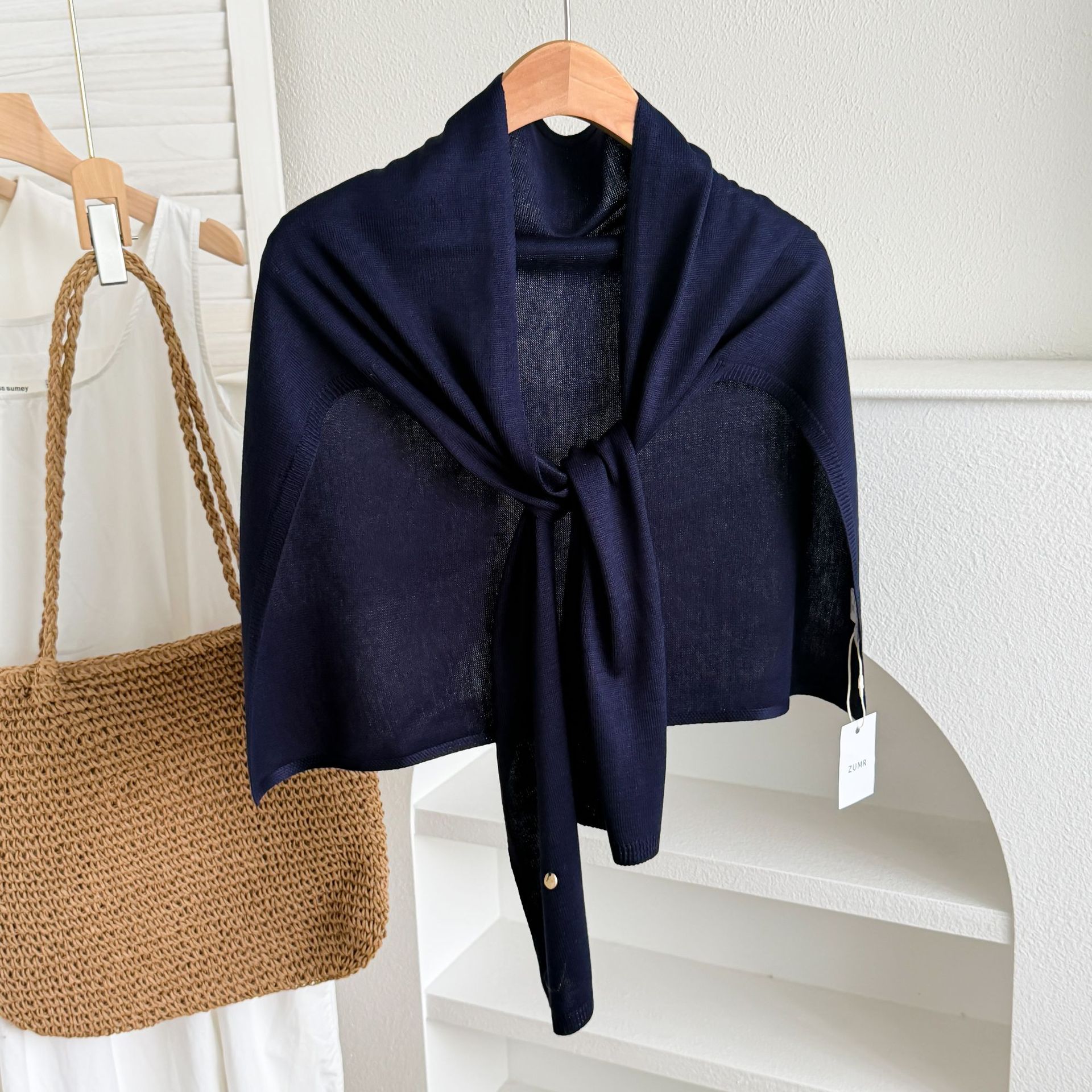Navy blue-core-spun yarn version