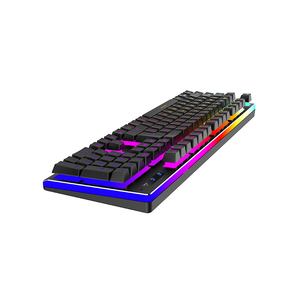 哈维特HV-KB391L可定制高级金属面板高级防重影RGB背光半机械游戏键盘 - Product Image 2