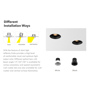 LEDOUX yeni varış gömme parlama önleyici alüminyum kısılabilir galeri müze Spot lamba lamba 6 10 15 W Led aşağı ışık - Product Image 3
