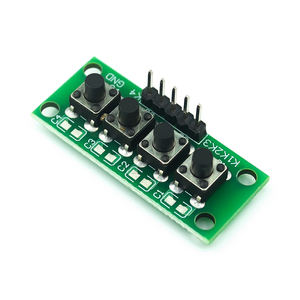 Kit fai da te 1x4 4 pulsante chiave indipendente tastiera modulo tastiera Mcu per Arduino studente classe Design progetto di laurea esperimento - Product Image 2