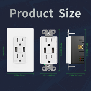 Ul מוסמך Ub Ub ul ul Ucul רשום מכשירי wirng סוג & סוג יציאות c 3.1a 5v מיטה 5 tr בצד מיטה מטען USB מטען USB
