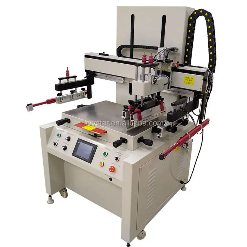ماكينة طباعة بالشاشة الحريرية المسطحة العمودية للطباعة على المنتجات المسطحة
