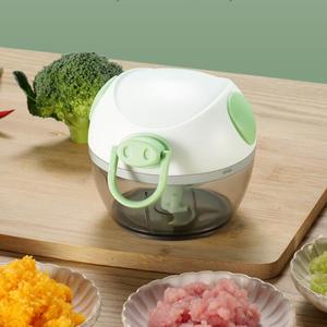 批发厨房手动迷你食物切碎机便携式手拉绳大蒜绞肉机洋葱切割机 - Product Image 3