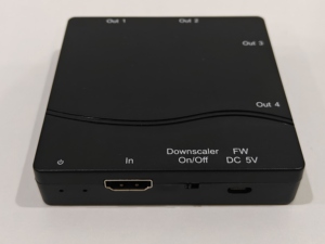 High-Efficiency 1x4 <strong>HDMI</strong> <strong>Distributor</strong> with Scaler Function Fashionable Audio Sound Equipment - Product Image 2
