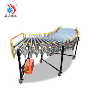 Container <strong>and</strong> Truck <strong>Loading</strong> <strong>and</strong> <strong>Unloading</strong> Movable O-Belt Driven Roller Conveyor - Product Image 6