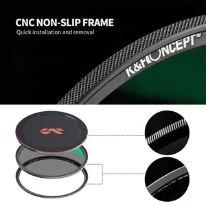 K & F Concept-Polarizador circular magnético cpl, filtro de cámara cpl, 49