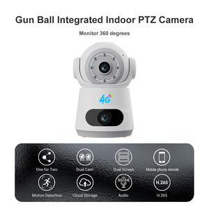 Commercio all'ingrosso della fabbrica 4G 4MP Smart Baby Monitor PTZ fotocamera a doppia lente del telefono di controllo remoto di rilevamento del movimento di visione notturna per bambini Pet Cam - Product Image 2