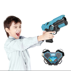 Lazer etiketi savaş oyuncak tabanca Set elektrikli kızılötesi oyuncak Guns silah çocuklar lazer Strike tabanca için erkek çocuk kapalı açık spor