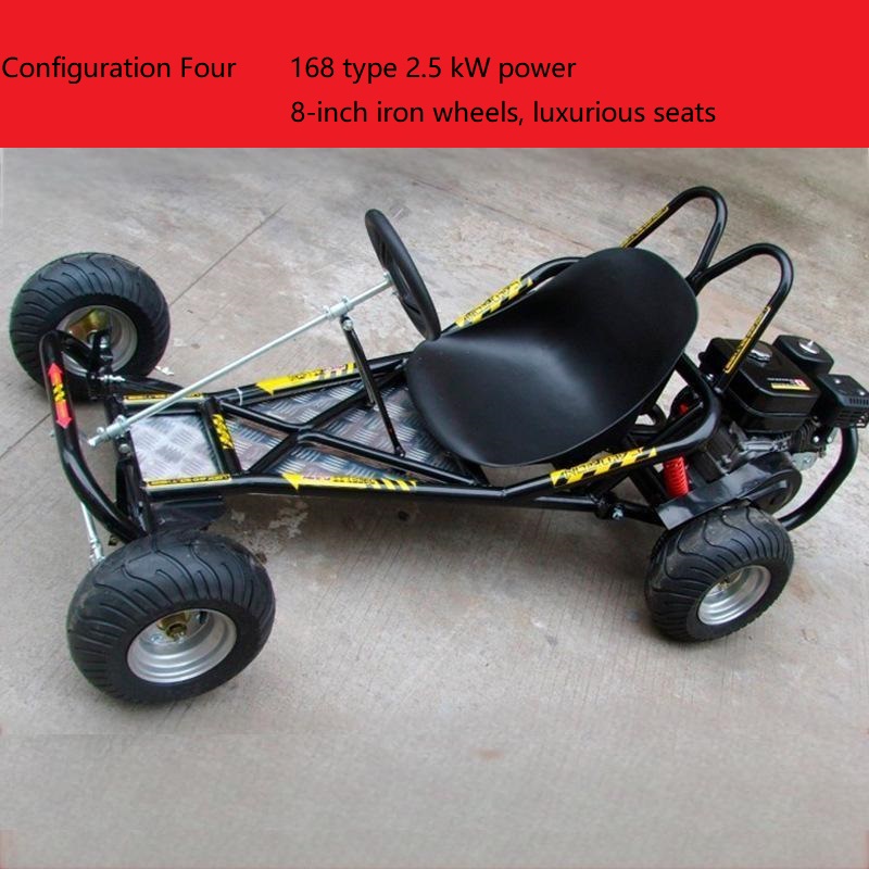 Go kart de combustible de 8 pulgadas