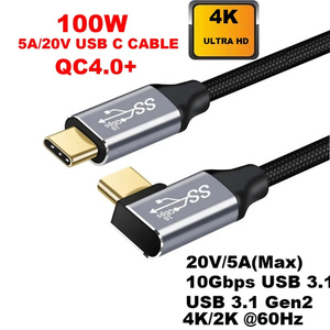 2M USB C 3.1 Gen2 10gbps扩展电缆类型C至C PD 100W QC4.0 3.0 5A快速充电日期电缆，适用于MacBook Pro 4k 60hz视频 - Product Image 2