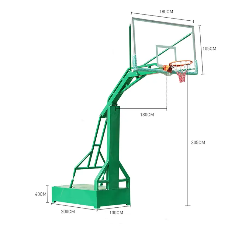 Регулируемая Стандартная баскетбольная стойка для тренировок на открытом воздухе для взрослых