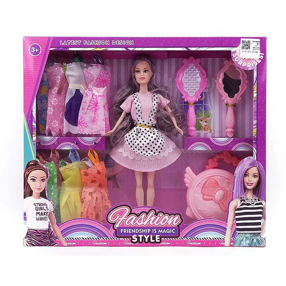 11,5 Zoll Baby Doll Set für Mädchen Puppe Mode Spiele Mädchen spielen Spielzeug Puppe Kleider